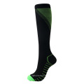 Compression socks knee high for running hiking wholesale custom 20-30mmhg funny colorful football medical socks